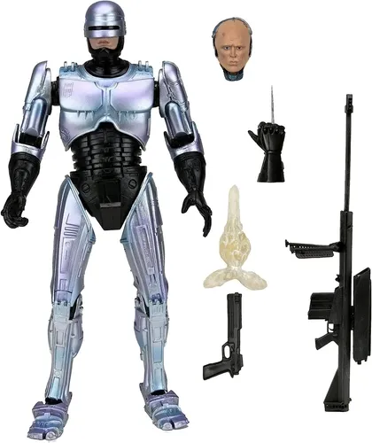NECA Ultimate Robocop - 20cm Figurine, - Nachbildungen & Requisiten mit detaillierter, beweglicher Robocop-Figur für Sammler und Fans.