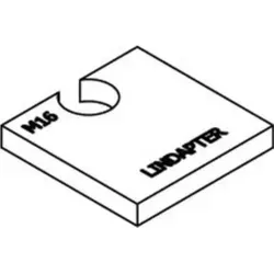 LINDAPTER Ausgleichsscheibe R 82047 LS 20 P2, 10 mm - Zubehör für Elektrowerkzeug, hochwertige Ausgleichsscheibe aus A4-Stahl mit 20 mm Durchmesser, ideal für präzise Verbindungen und Stabilität in Ihren Projekten.