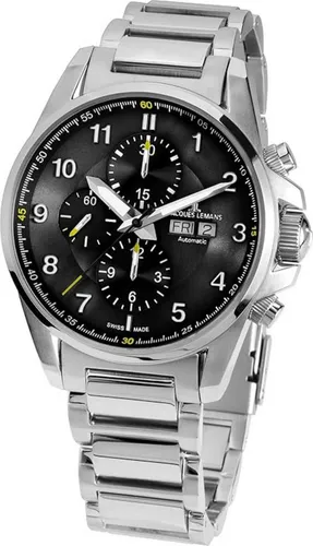 JACQUES LEMANS Herrenuhr Liverpool Valjoux Chronograph - Armbanduhren, hochwertiger Edelstahl-Chronograph mit präzisem Valjoux-Uhrwerk, ideal für stilbewusste Männer und Frauen.