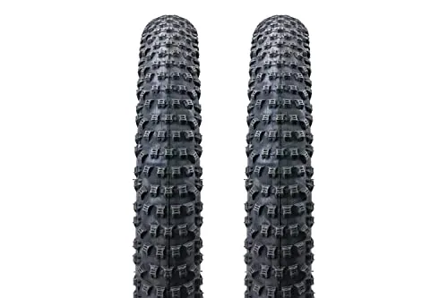 KENDA Slant Six Fahrradreifen 20 Zoll - 2 Stück - Fahrradreifen für Cross Country und XC Fat Bikes, 2 Stück in hochwertiger Schwarz-Optik für optimalen Grip und Komfort auf unbefestigten Wegen.