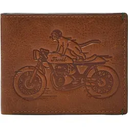 Fossil Geldbörse Bronson aus echtem Leder - Geldbörse im Rocker Design, aus hochwertigem Leder mit vielen Fächern für optimale Ordnung und praktische Größe für unterwegs.
