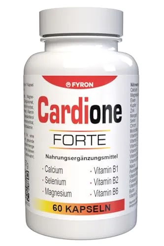 Cardione Forte - 60 Kapseln, stärkt das Immunsystem mit umfassender Vitamin- und Mineralstoffkombination, 100% Zufriedenheit garantiert