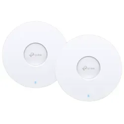 TP-Link Omada EAP670 Doppelpack - Wi-Fi 6 Access Points - Access-Points mit rasantem Wi-Fi 6 für stabiles, kabelloses Arbeiten im Büro. Cloud-Verwaltung ermöglicht einfache Netzwerkerstellung und Gastzugang.