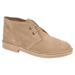 Roamers Uni Desert-Boots - Schnürschuhe aus Wildleder DF112 (40,5 EU) - Grau - Elegante Schnürschuhe aus echtem Wildleder, ideal für den Alltag. Mit robuster TPR-Sohle und unempfindlichem Obermaterial für hohen Tragekomfort.