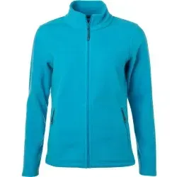 James® & Nicholson Damen Fleecejacke JN781, turquoise JN781 , 1 Stück, Größe: XL