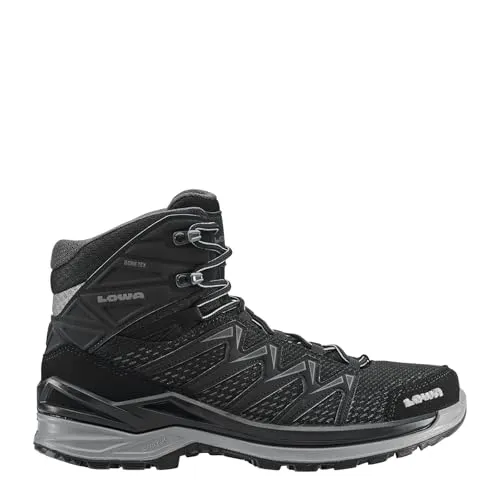 LOWA INNOX PRO GTX MID Ws - Sportliche Wanderschuhe in Stahlblau/Rose, Größe 40 - Wanderschuhe mit GORE-TEX Membrane für optimalen Wetterschutz. Ideal für sportliche Outdoor-Aktivitäten und garantiert hohen Tragekomfort.