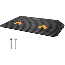 VEVOR Schwellenrampe 90,2x53,34 cm aus Gummi - Rampen für barrierefreien Zugang, maximale Belastbarkeit von 15 Tonnen, ideal für den Einsatz bei Türschwellen und Bordsteinen.