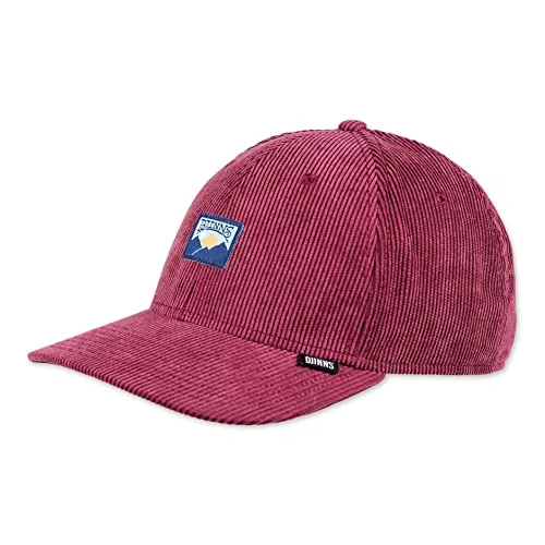 Djinns 6 Panel TrueFit Cap Cord Mountains - Stylische Djinns 6 Panel Cap Cord Mountains in Wine, Black und Beige. Mit hochwertigem Material, verstellbarem Verschluss und atmungsaktiven Belüftungsöffnungen – ideal für deinen täglichen Look!