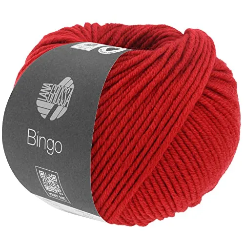 LANA GROSSA Bingo Melange | Extrafeine Merinowolle waschmaschinenfest und filzfrei | Handstrickgarn aus 100% Schurwolle (Merino extrafein) | 50g Wolle zum Stricken & Häkeln | 80m Garn FB 1009