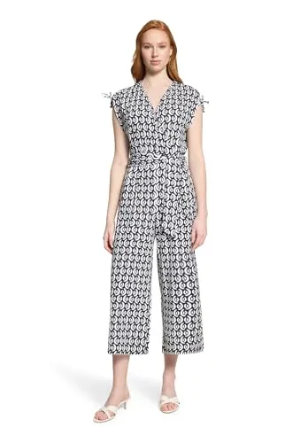 Betty Barclay Damen Jumpsuit - Eleganter Betty Barclay Damen Jumpsuit im floralen Design. Mit 7/8-Länge, praktischen Taschen und Bindegürtel für einen stilvollen Look. Ideal für warme Tage und dank Stretch-Anteil bequem zu tragen.