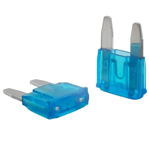 Stk. SeKi Mini Flachstecksicherung 15A blau; Auto Sicherung 32V/DC Flachsicherung Boot Anhänger LKW Wohnwagen 5