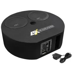 ESX Q300Av2 Aktivsubwoofer - Kraftvoller Auto-Subwoofer - Car-HiFi-Lautsprecher mit beeindruckendem Bass und kompaktem Design, ideal für ein verbessertes Klangerlebnis im Auto.