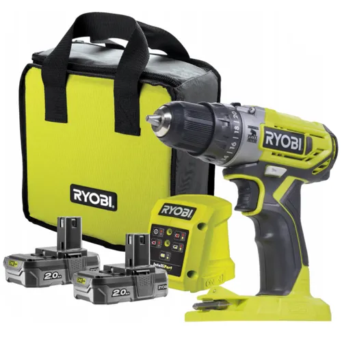 Ryobi 18V Schlagbohrschrauber R18PD2-220S 2x 2Ah Akku Ladegerät Neu
