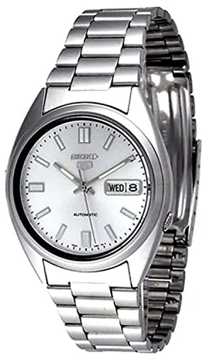 Seiko 5 SNXS73K1 Automatik Herren Armbanduhr - Armbanduhren: Elegante Automatik-Uhr mit Edelstahlarmband, 30m wasserdicht und ideal für den täglichen Gebrauch. Perfekt für stilbewusste Herren!
