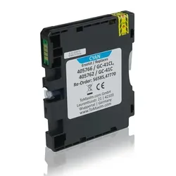 Kompatibel zu Ricoh 405766 / GC-41CL Gelkartusche, cyan