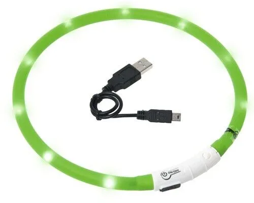 Visio Light LED Leuchthalsband, Grün