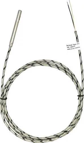 Enda Thermoelement K1-TC-J-6x60-2M-600°C - Thermoelement für Temperaturmessung, Bereich -50 bis 600°C, ideal für präzise Anwendungen in der Automatisierungstechnik.