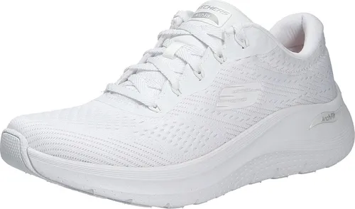 Skechers Damen Arch Fit 2.0 Big League Sneaker – Weiß, 36 EU - Damen-Sneaker mit veganem, maschinenwaschbarem Mesh-Obermaterial und innovativer Luftkühlung für maximalen Komfort.