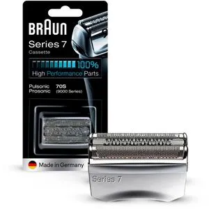 Braun 70S Kombipack - Scherkopf Ersatzscherteil für Series 7, silber, optimaler Hautkomfort und einfacher Austausch