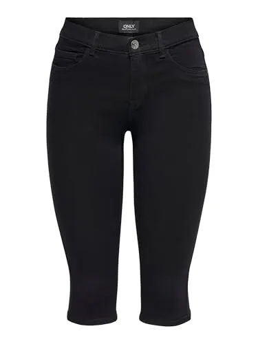 ONLY 3/4-Jeans Rain - Bequeme Denim Knickerbocker - Modische 3/4-Jeans für Damen, ideal für lässige Outfits und den Sommer, aus hochwertigem Denim für optimalen Tragekomfort.