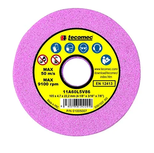 YERD Schleifscheibe 105 x 4,7 mm x 22,2mm - für Schneidezähne der 3/8" und 325" Sägeketten für Kettenschärfgerät MIDI JOLLY/EASY Grinder/SHARP Master