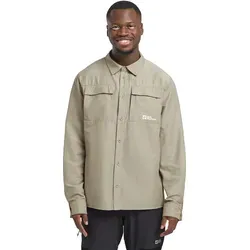 Langarmhemd JACK WOLFSKIN "BARRIER LS SHIRT M" für Herren - Herren-Freizeithemden mit TEXASHIELD PRO-Gewebe, das Stechmücken abhält und perfekten Komfort bei heißem Wetter bietet.