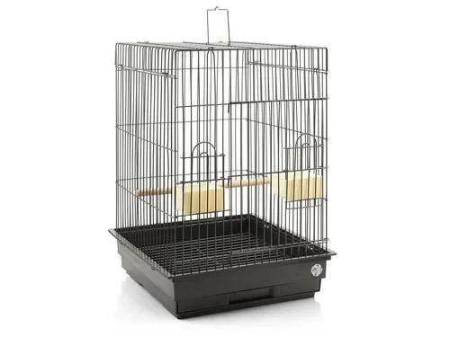 Montana Cages Eos Travel Tierreisebox - Tier-Transportbox für Großsittiche und mittlere Papageien, aus hochwertigem antikem Material für sicheren und komfortablen Transport.