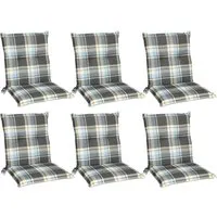 Beautissu Polsterauflage Sunny, 6er Set - Hochwertige Auflagen für Niedriglehner Stühle, 100x50x6cm, mit weicher Schaumkernfüllung für hohen Sitzkomfort und UV Lichtechtheit 5 – ideal für Gartenmöbel.