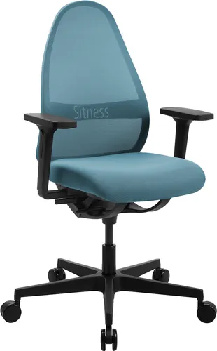 TOPSTAR Bürostuhl Soft SITNESS Art | Ergonomischer Komfort in Blau - Bürostuhl mit innovativer Soft Sitness-Technologie für dreidimensionales Sitzen, das Rückenschmerzen vorbeugt und die Konzentration steigert.