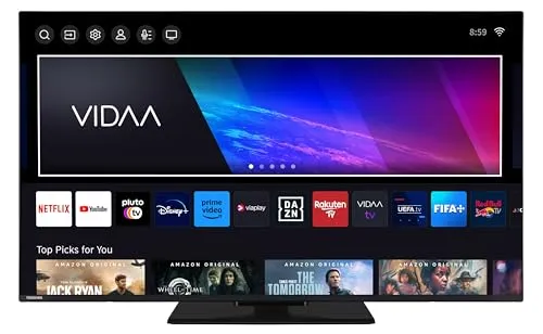 Toshiba 50 Zoll VIDAA TV - 4K UHD Smart TV mit HDR Dolby Vision, beeindruckende Bildqualität und grenzenlose Unterhaltung für Film- und Serienliebhaber