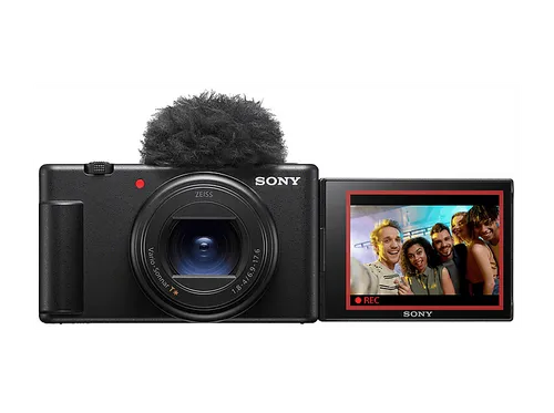 SONY ZV-1 II Kompaktkamera Schwarz mit 2.7x opt. Zoom und Touchscreen - Die SONY ZV-1 II ist die ideale Kompaktkamera für kreative Aufnahmen. Mit ihrem leistungsstarken 20.1 MP Sensor und intelligentem Autofokus fangen Sie beeindruckende Momente in hoher Qualität ein – perfekt für Vlogs und Reisen.