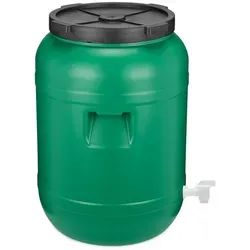 Garronda Regentonne Weithalsfass 80 Liter - Zubehör für Landwirtschaft - BPA-freies HDPE Material, ideal zur umweltfreundlichen Regenwassernutzung und Gartenbewässerung.