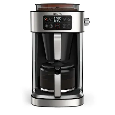 Krups KM760D Aroma Partner Filterkaffeemaschine - Kaffeemaschinen mit herausnehmbarer, luftdichter Kaffee-Vorratsbox für bis zu 400g frischen Kaffee und präziser Dosierung für perfekten Genuss.