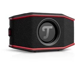 Teufel Rockster Go 2 Black & Red - Kompakter wasserdichter Bluetooth-Stereo-Speaker mit IP67-Schutz gegen Staub und Wasser, über 28 Stunden Akkulaufzeit und beeindruckender Dynamore® Technologie für ein starkes Klangerlebnis.