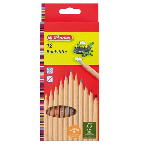 Herlitz Buntstifte / natur 12