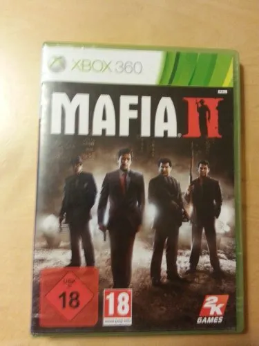 Mafia II für Microsoft Xbox 360 - NEU OVP - Action & Abenteuer Spiel aus der beliebten Mafia-Serie, erschienen 2010, ideal für Fans von spannenden Storys und intensiven Gameplay. USK ab 18 Jahren.