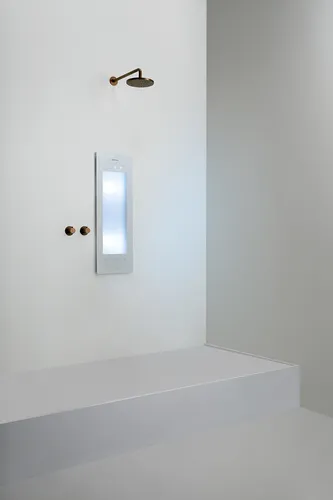 Sunshower Round line Small Plus White Weiß IR + UV (H95 x B33 x T12 cm)