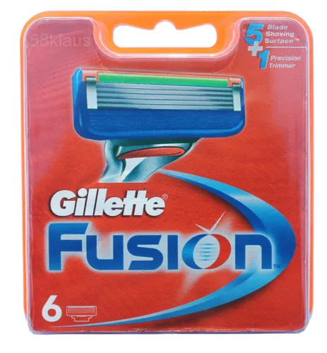 Gillette Fusion Rasierklingen / 6er Klingen Pack Set Ersatzklingen in OVP 6
