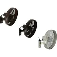 Lucci Air Wandventilator Breeze Wall - Braun mit Timer - Ventilator für Räume bis 15 m², ausgestattet mit Timer und Fernbedienung für komfortable Steuerung, ideal für heiße Sommertage.
