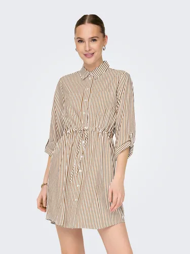 Hemdblusenkleid "ONLSARAH LS SHIRT DRESS WVN" - Sportlich und schick - Sommerkleider: Dieses Hemdblusenkleid von ONLY kombiniert seriösen Hemdblusenkragen mit sportlichen Brusttaschen und bietet ein leichtes Tragegefühl aus weichem Webstoff.