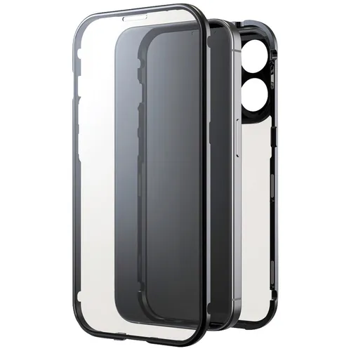 Black Rock 360° Glass Cover Apple iPhone 15 Pro Schwarz Induktives Laden, Sto...