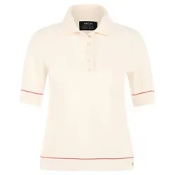 Marc Cain Poloshirt Poloshirt gestrickt - Regular Fit beige 36