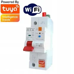 Sicherung 1x 63A WiFi Tuya mit Energiemessung - Modell: WCB63-1P, ideal für die intelligente Steuerung Ihres Stromverbrauchs und einfache Integration in Ihr Smart Home.