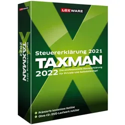 Lexware Taxman 2022 - Steuererklärung leicht gemacht - Büroanwendung mit einfacher Benutzeroberfläche zur Erstellung von bis zu 5 Steuererklärungen. Erhalten Sie Tipps zur maximalen Erstattung und vermeiden Sie umständliche Formulare.