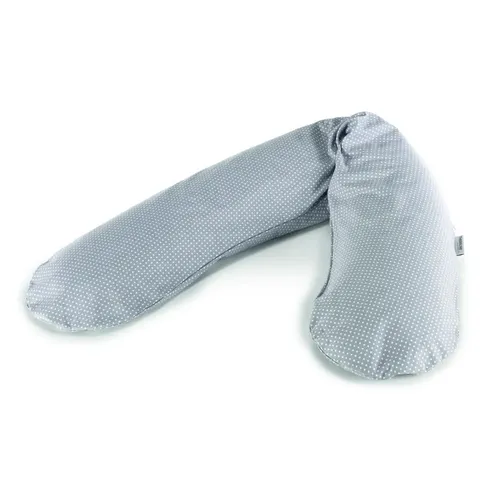 Theraline Stillkissen Bezug 190 cm, Motiv 33 Punkte grau