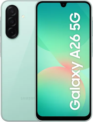 Samsung GALAXY A26 5G A266B 256GB mint - Simlockfreies Handy mit 50 MP Kamera, 6.7 Zoll AMOLED Display und 256GB Speicher – ideal für anspruchsvolle Nutzer.