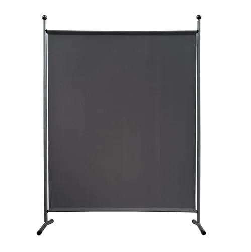 QUICK STAR Paravent 150 x 190 cm - Sichtschutz für Garten und Balkon - Gartensichtschutz, robuster Paravent mit licht- und waschfester Polyesterbespannung, ideal für Privatsphäre im Freien.