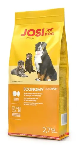 JosiDog Economy (1 x 2,7 kg) | Adult | Premium Trockenfutter für ausgewachsene weniger aktive Hunde | mit viel tierischem Protein | Powered by JOSERA | Hundefutter | Alleinfutter | 1er Pack