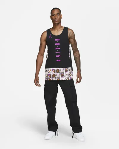 Nike Jordan Legacy Quai 54 Herren Tank Top CW3971-010 Träger Shirt Sport Neu XS