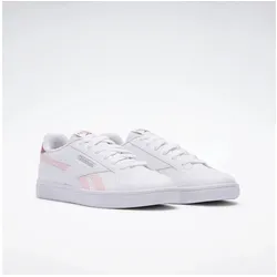 Reebok Classics Court Retro Sportschuhe - Weiß EU 38 1/2 Damen - Sneaker mit klassischer Blucher-Toe-Konstruktion, ideal für sportliche Looks und Alltag. Hochabriebfeste Gummi-Außensohle sorgt für Langlebigkeit und Komfort.